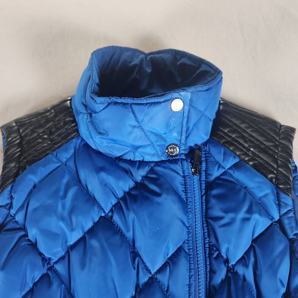 Marc New York (Andrew Marc) Electric Blue / Black Quilted Zip Front Vest Size S - Picture 2 of 11